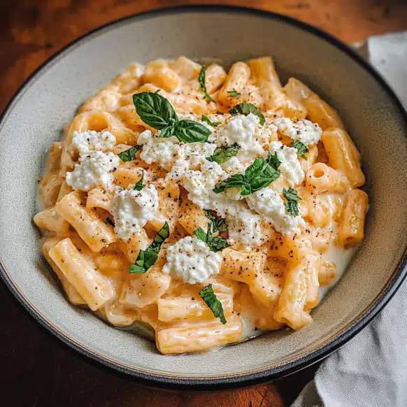 Protein Nudeln mit Hüttenkäse